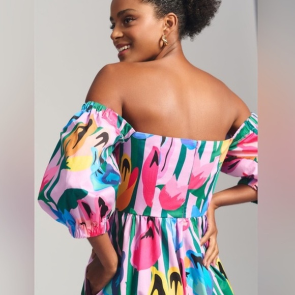 NWT Anthro Hutch Off the Shoulder Romper - Picture 3 of 6